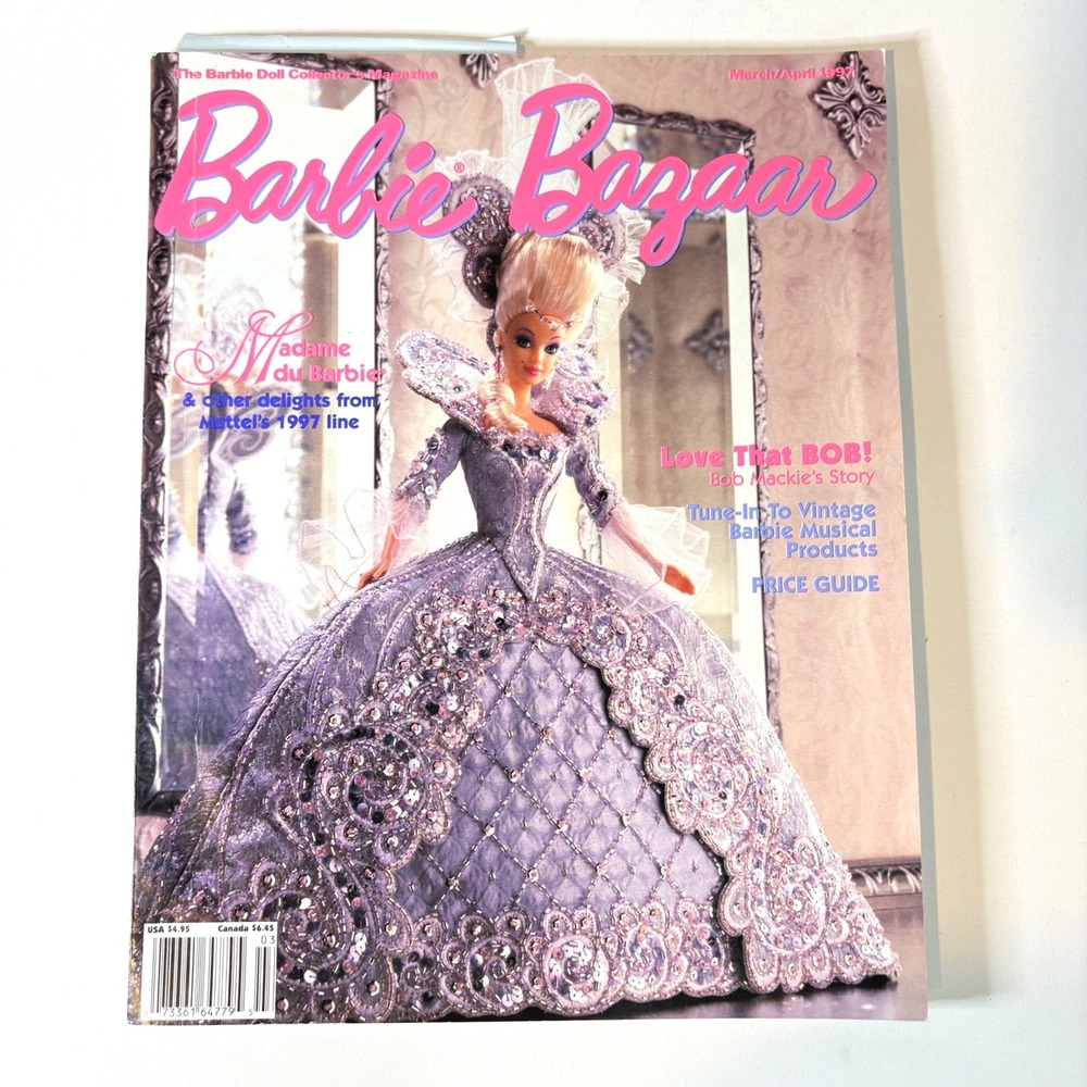 Barbie Bazaar Magazine March/April 1997 Madame du Barbie Bob Mackie Price Guide